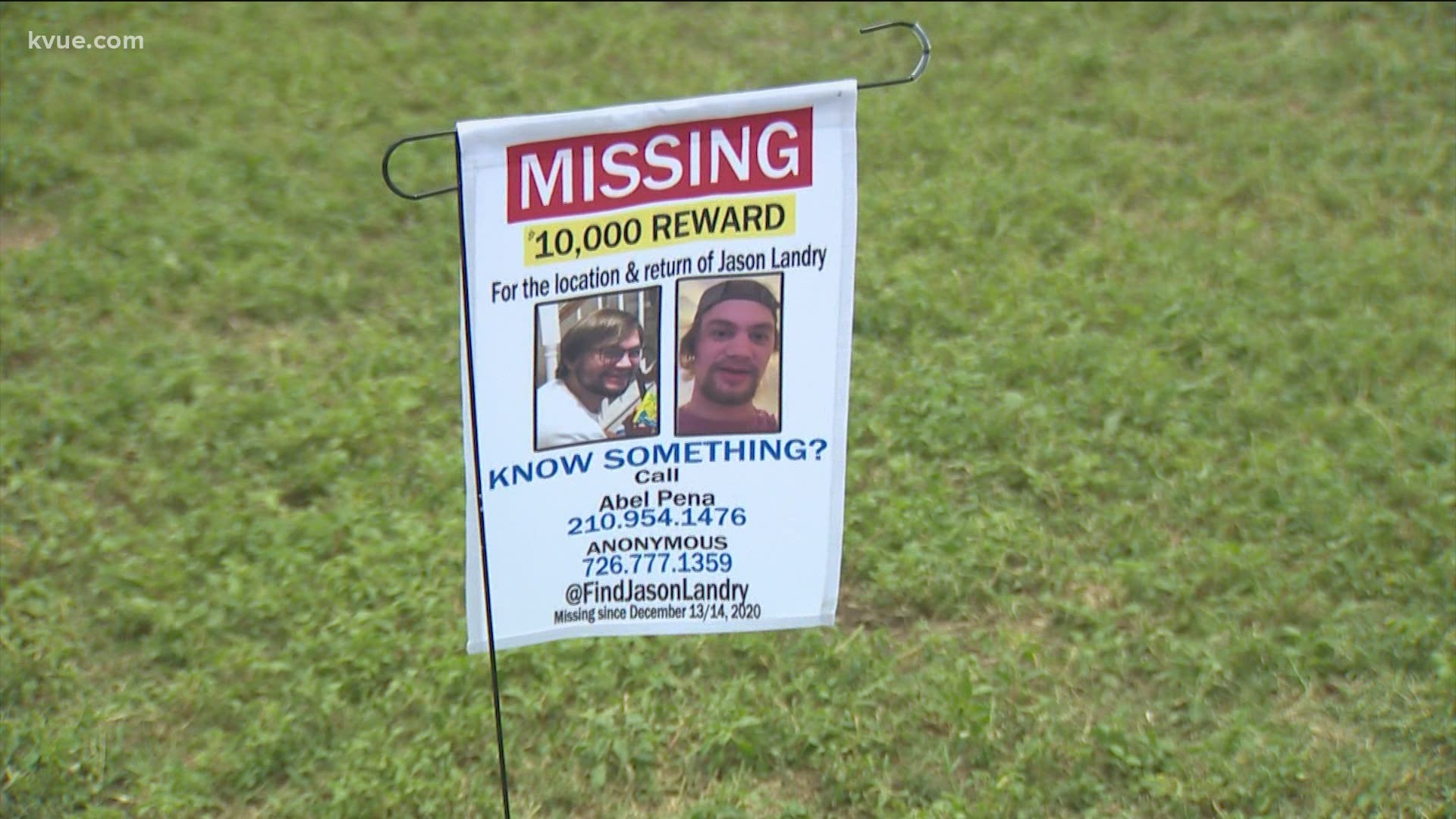 The family of a missing Texas State student is continuing the search for Jason Landry. His parents spread the word at the Luling Watermelon Thump event.