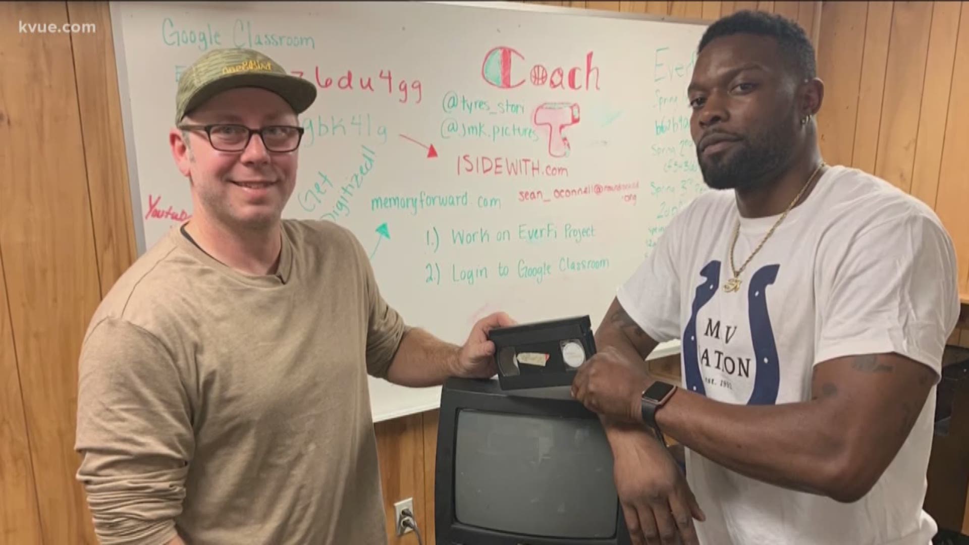 An Austin man found a home movie on a tape in a VCR he got from Goodwill and made it his mission to find the tape's rightful owner.