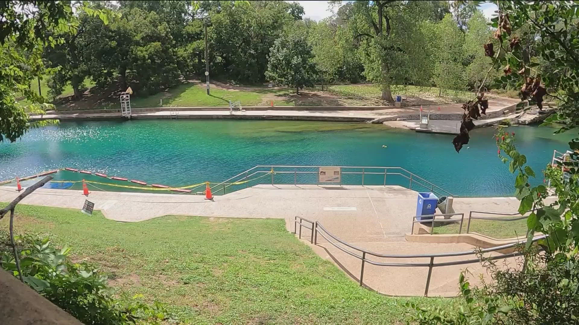 Barton Springs Pool is still closed for repairs that began on Aug. 29.