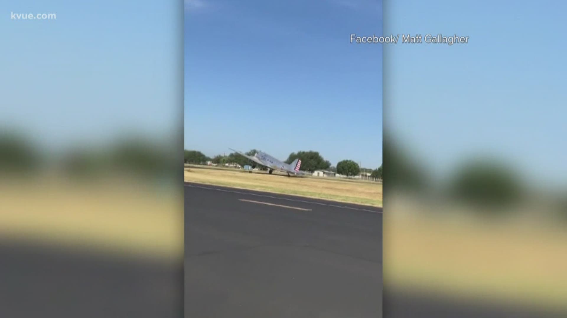 Saturday morning an antique WW II cargo plane crashed on take off after it veered off the runway and then burst into flames.