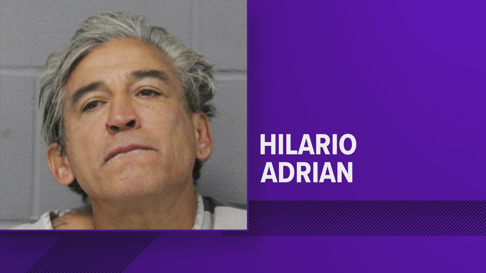Police say 56-year-old Hilario Adrian was arrested and charged with murder after allegedly stabbing a man to death on Dec. 10.