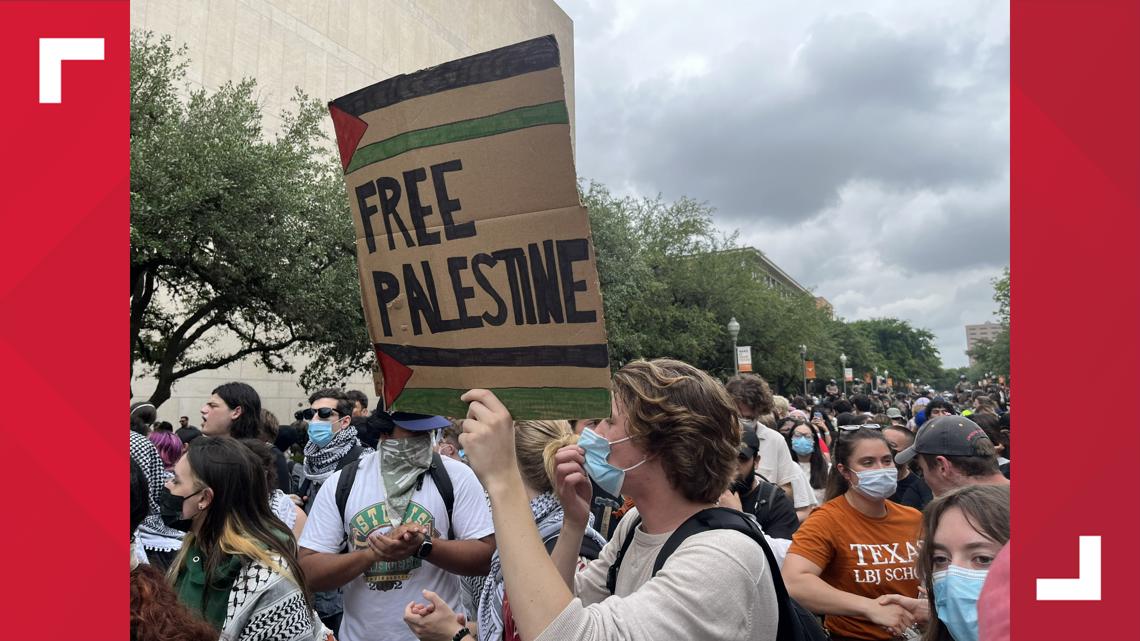 Arrests at UT students' pro-Palestine protest in Austin, Texas | kens5.com