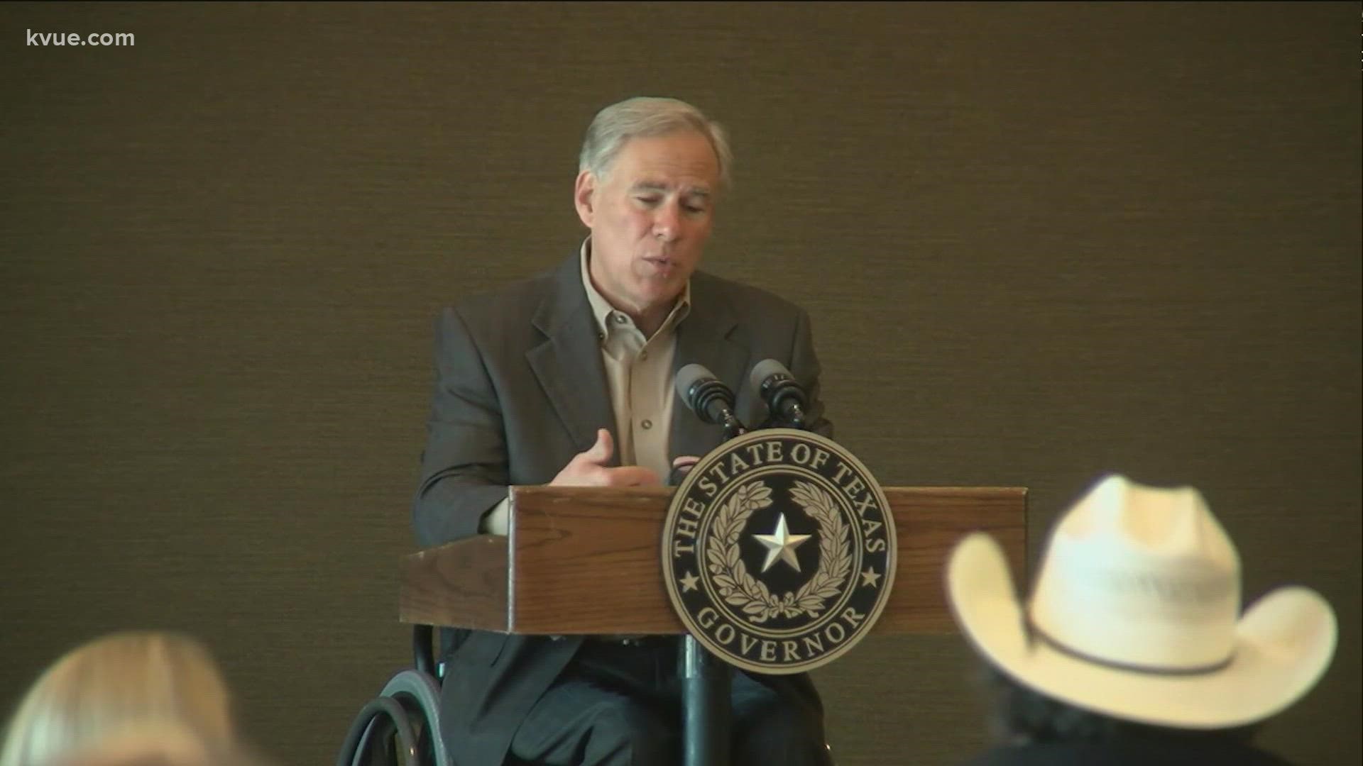 "I thank our law enforcement officers who have answered the call to protect and serve their fellow Texans," Gov. Abbott said at the meeting.