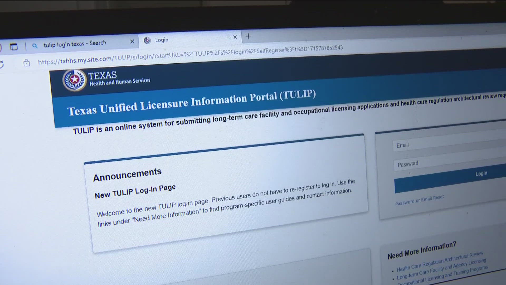 Problems began after the state switched the license renewal process from paper applications to a website called TULIP in summer 2023.