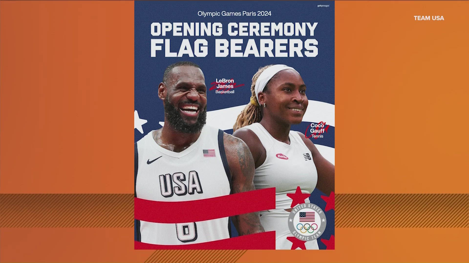 Who are Team USA flag bearers at the Paris Olympics?