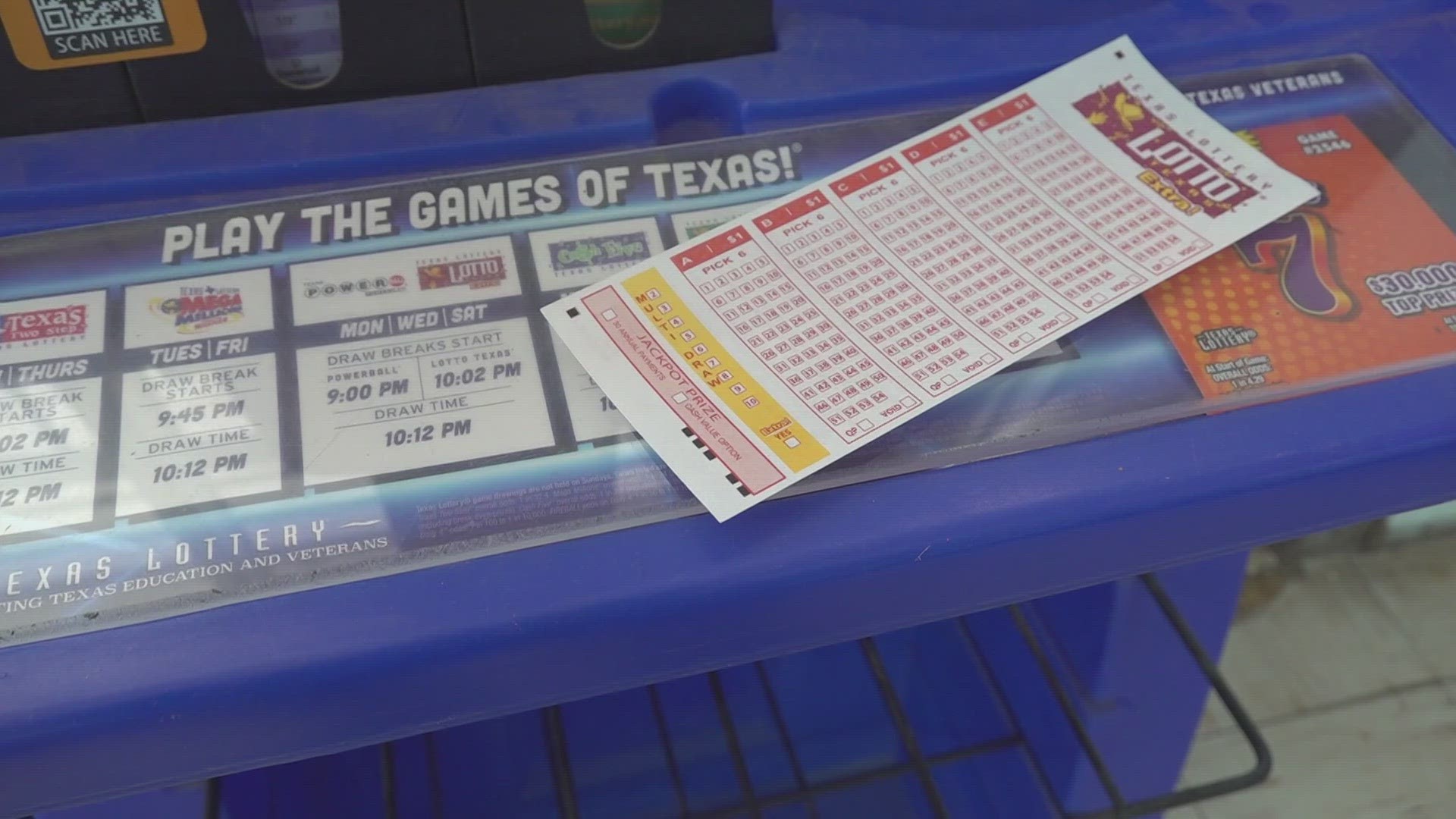 Milliondollar Texas Lottery ticket sold in Odessa