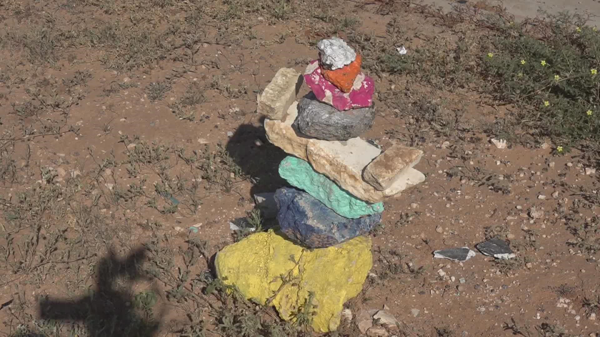 No one knows who created the rock stacks, but the community has been enjoying the art.
