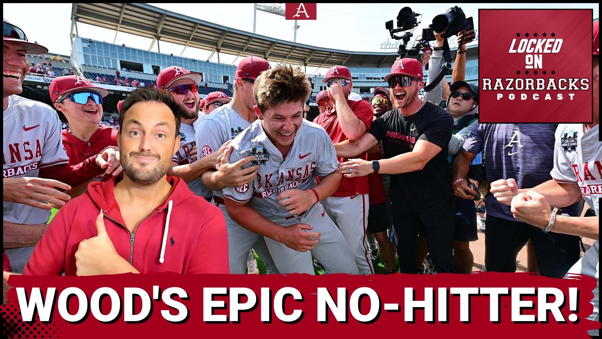 ARKANSAS RAZORBACKS' GAGE WOOD STUNS WITH HISTORIC NO-HITTER. Is this the greatest College World Series performance ever?