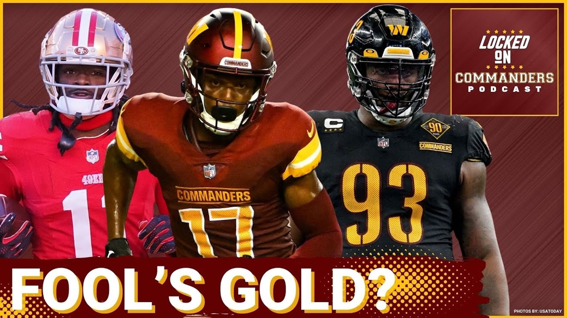 Three April Fools Washington Commanders headlines to be weary of including Jonathan Allen, Terry McLaurin, and Brandon Aiyuk!