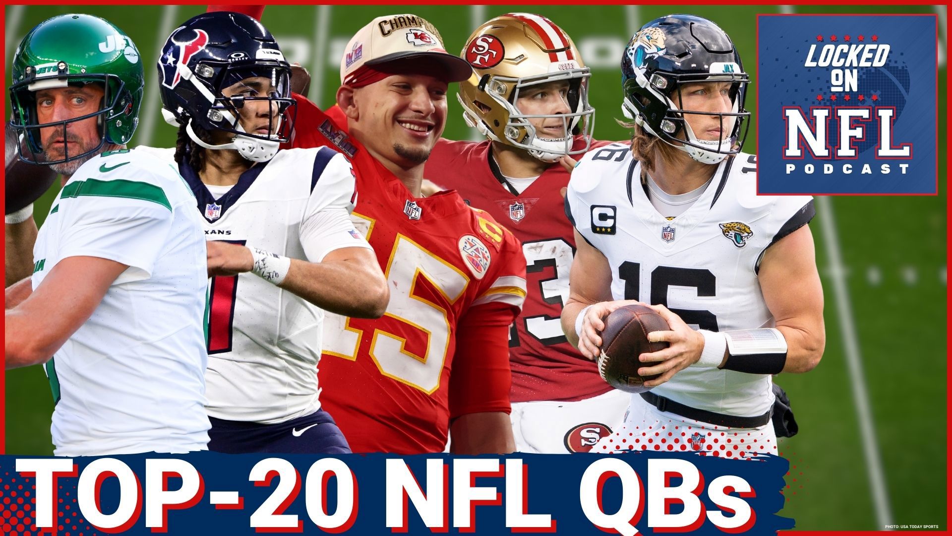 2024's Top20 NFL Quarterback Rankings Trevor Lawrence, Aaron Rodgers, Patrick Mahomes All