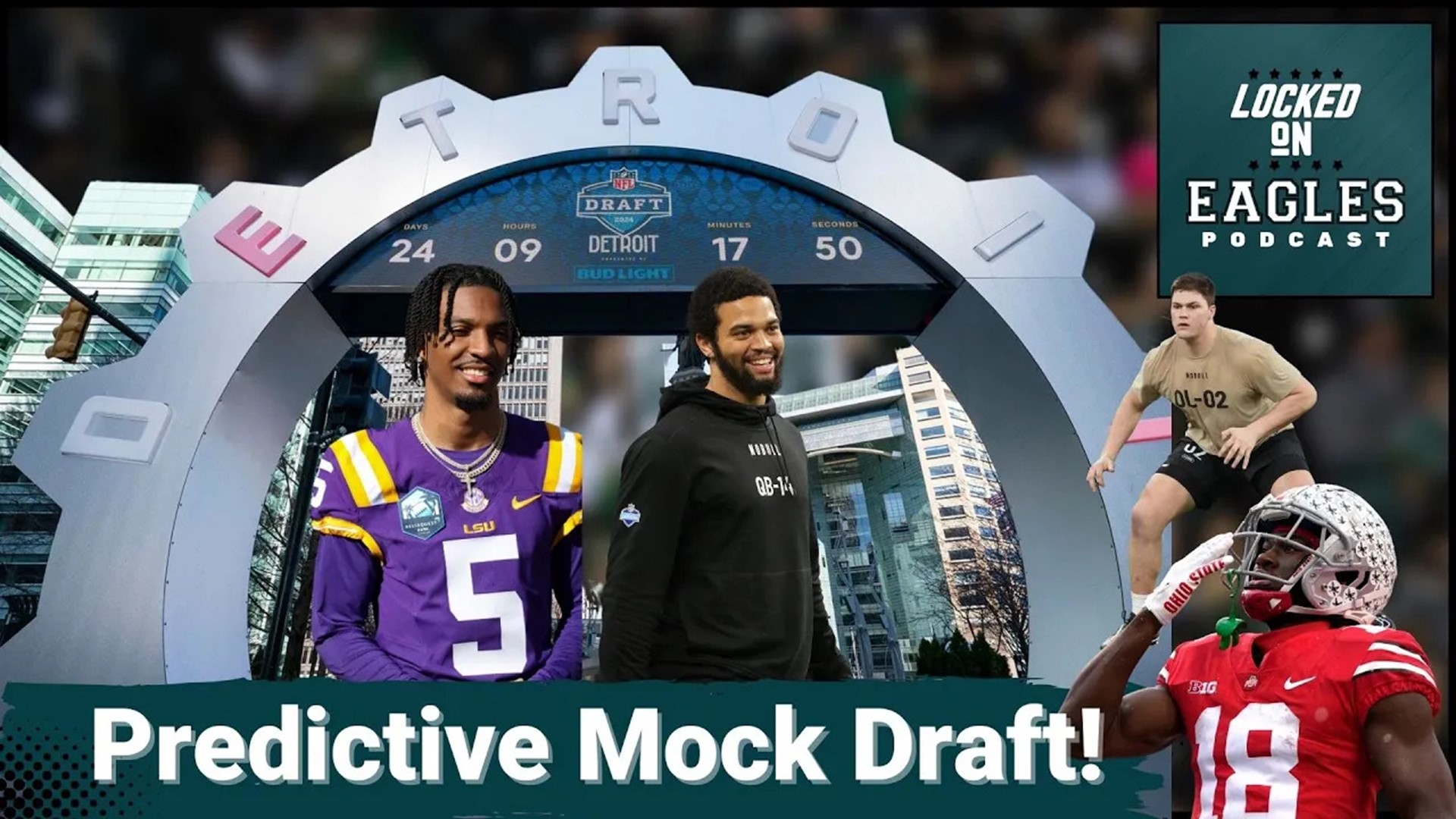 The 2024 NFL Draft is just six days away! On this episode of Locked On Eagles, it is a predictive mock draft!