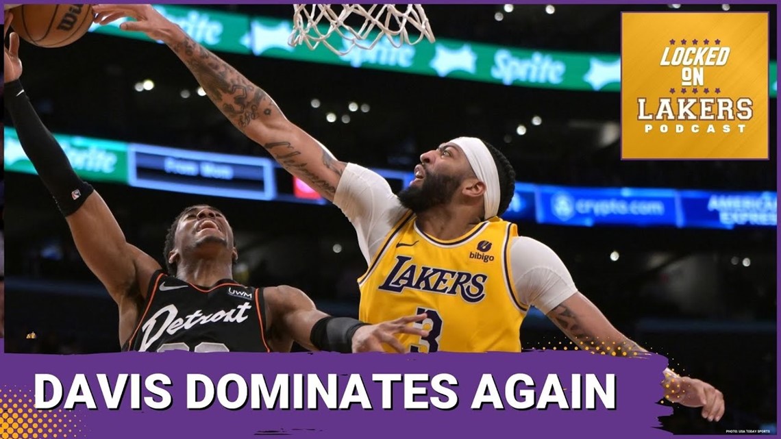 Anthony Davis Has Six Blocks In Lakers' 125-111 Win Vs. Pistons ...