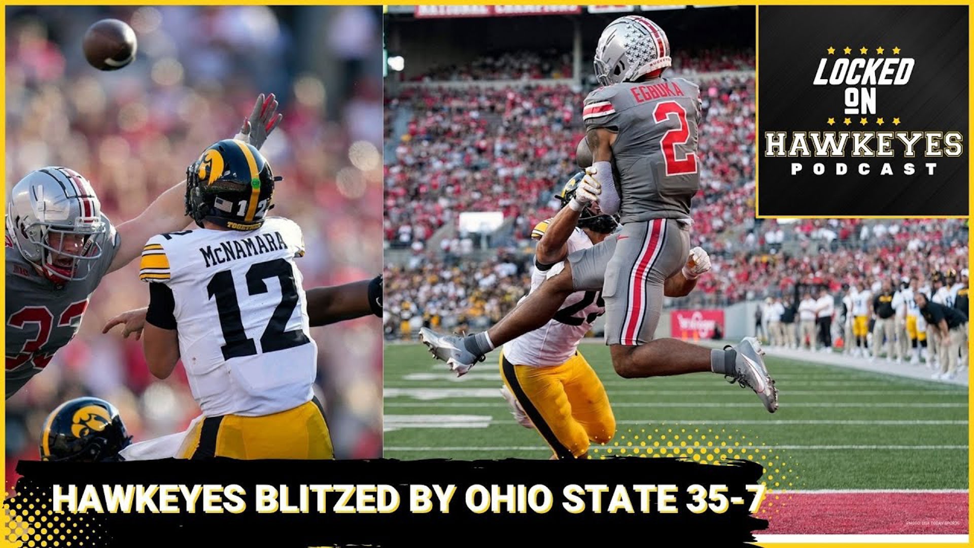 Hawkeye Steamrolled by Ohio State 35-7