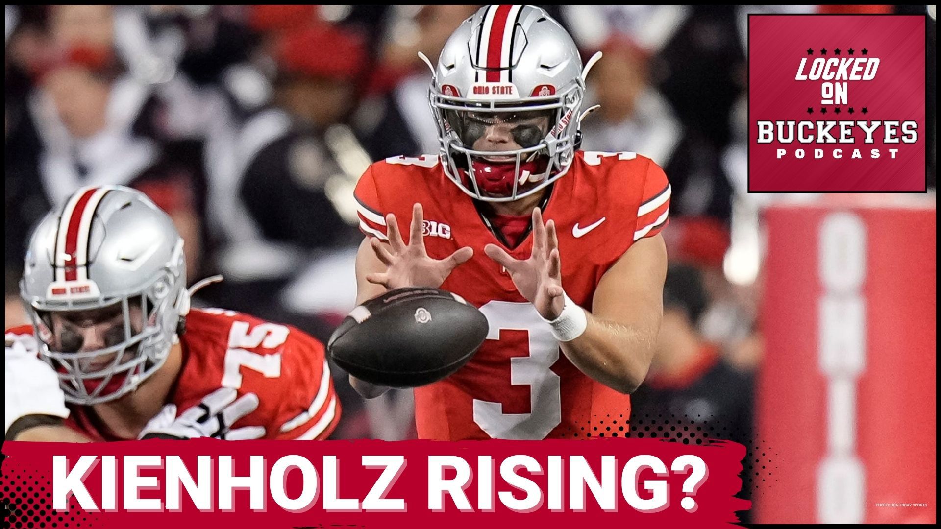 Jay Stephens breaks down the evolving Ohio State Buckeyes football quarterback race, highlighting Lincoln Kienholz's impressive offseason growth.