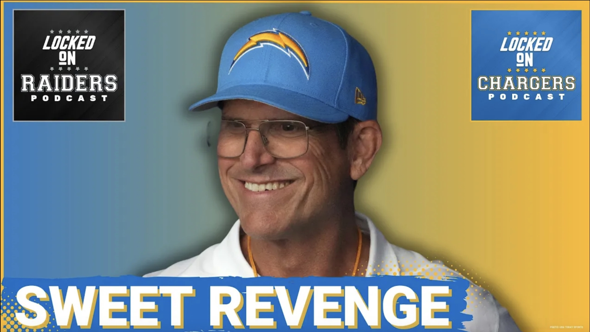 The 63-21 embarrassment in Las Vegas set forth a chain of events that that led to the Chargers to hire Jim Harbaugh, and now they can get revenge.