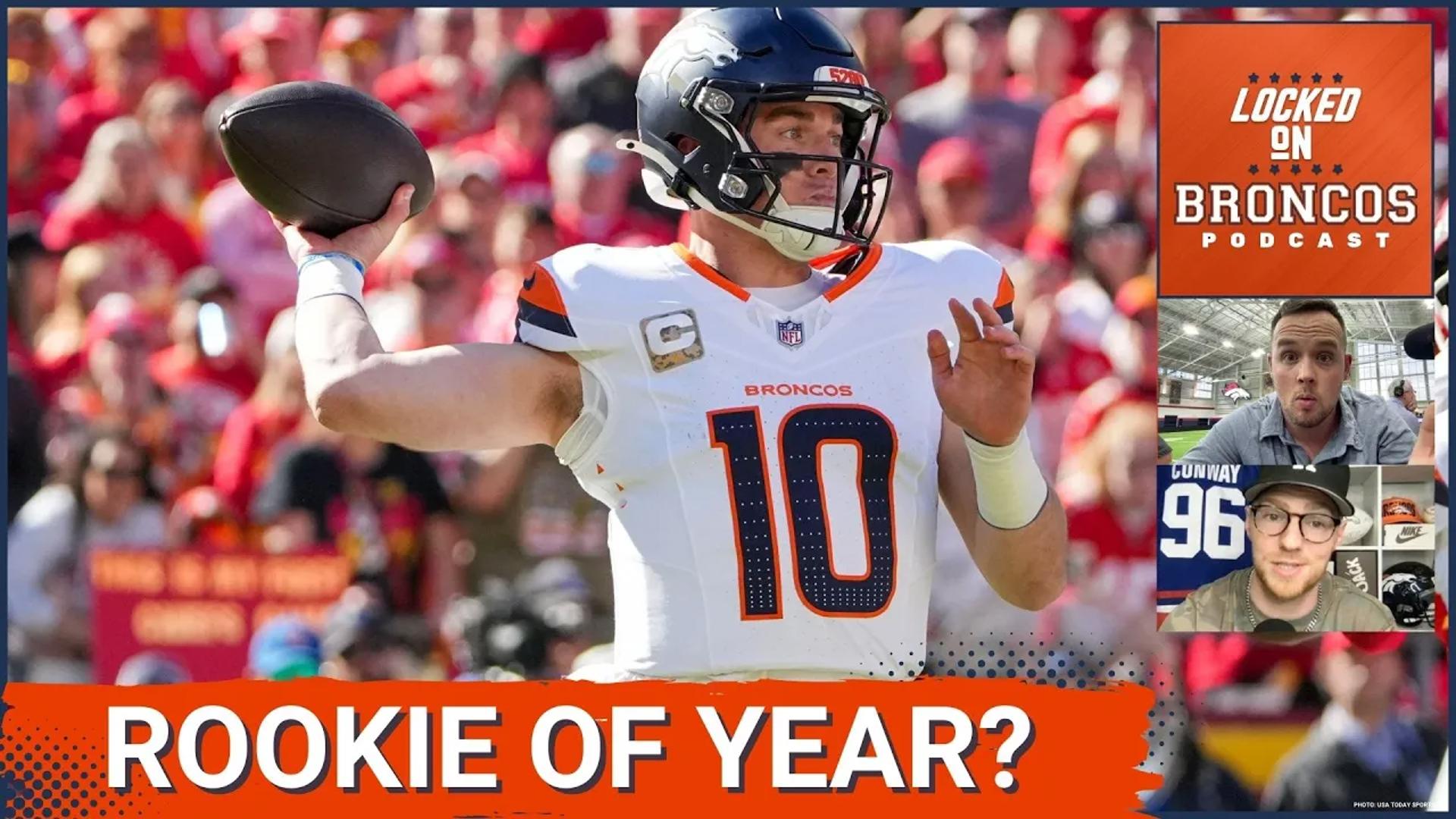 Denver Broncos QB Bo Nix is making a strong case for the NFL's Rookie of the Year award