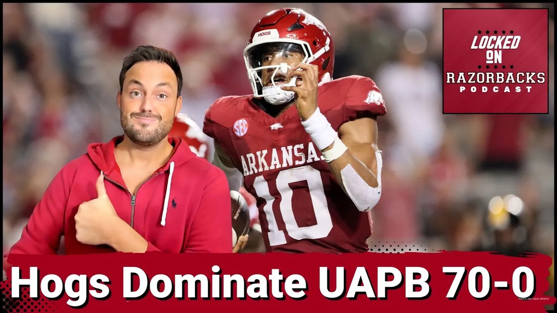 Razorbacks opened up the 2024 season with a dominating performance over UAPB by a final score of 70-0.