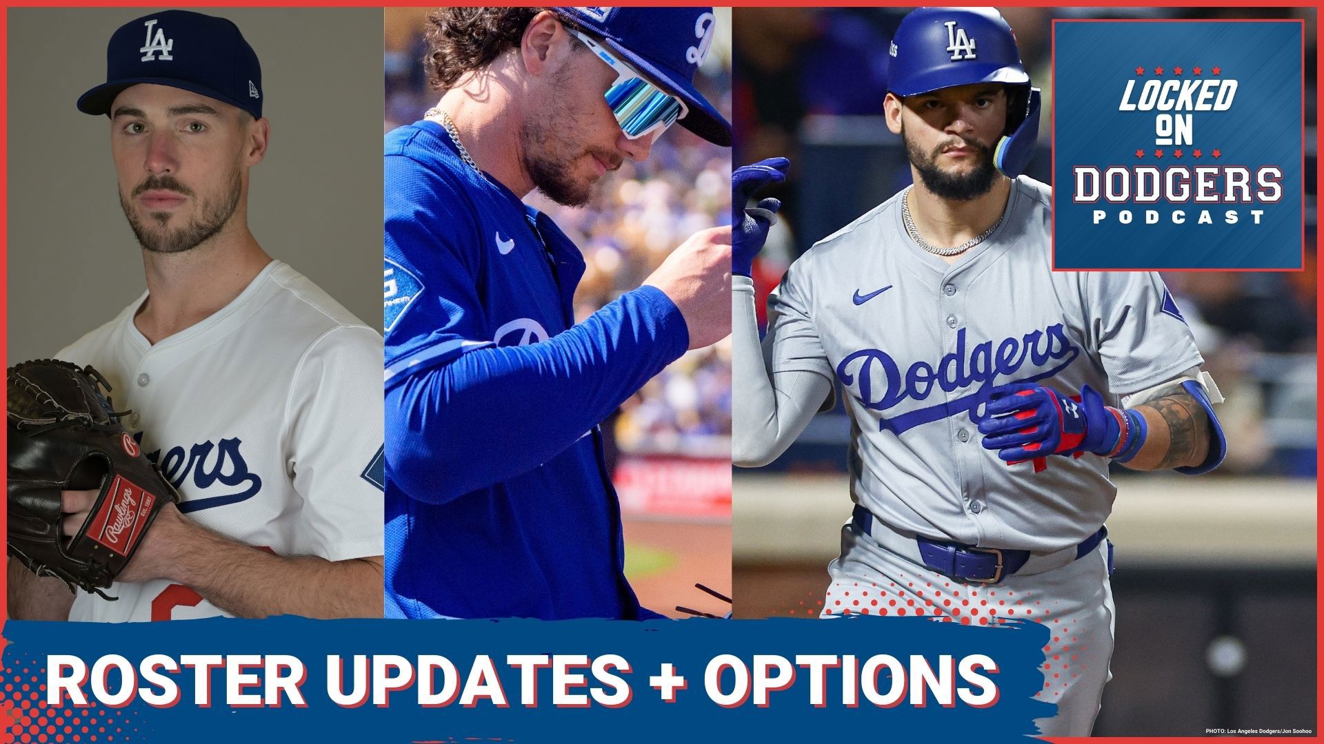 The Dodgers face key decisions with Grove's surgery and Sauer's roster spot. Gonsolin and May vie for the fifth starter role, while Outman's status remains uncertain