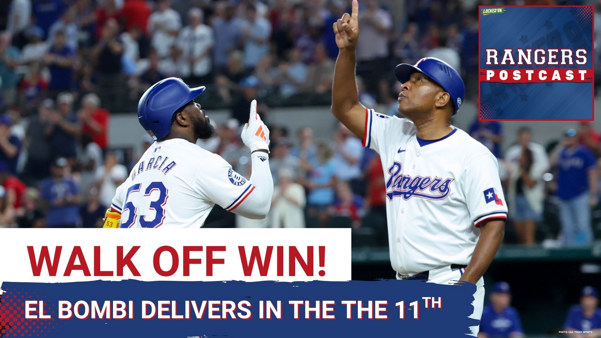 The Rangers rallied 3 times before downing the White Sox in 11 innings 5-4. Adolis Garcia got the game winning walk-off hit, with RBI doubles from Seager & Semien.