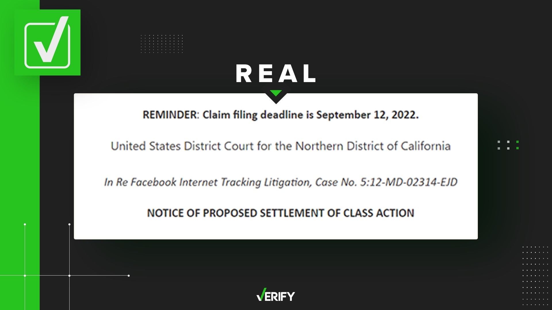 A viewer asked us if an email about a class-action settlement with Facebook is real. We can VERIFY it is. Here’s how to know if you qualify for payment.