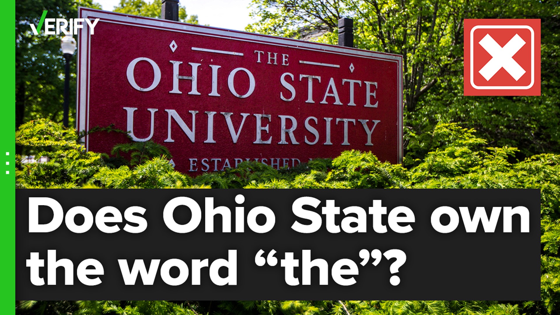 Ohio State’s new trademark for “THE” doesn’t prevent anyone from using the word. It just prevents colleges from making it the main element on athletic apparel.
