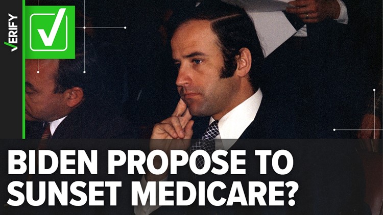 Biden proposed sunsetting Medicare, Social Security while senator