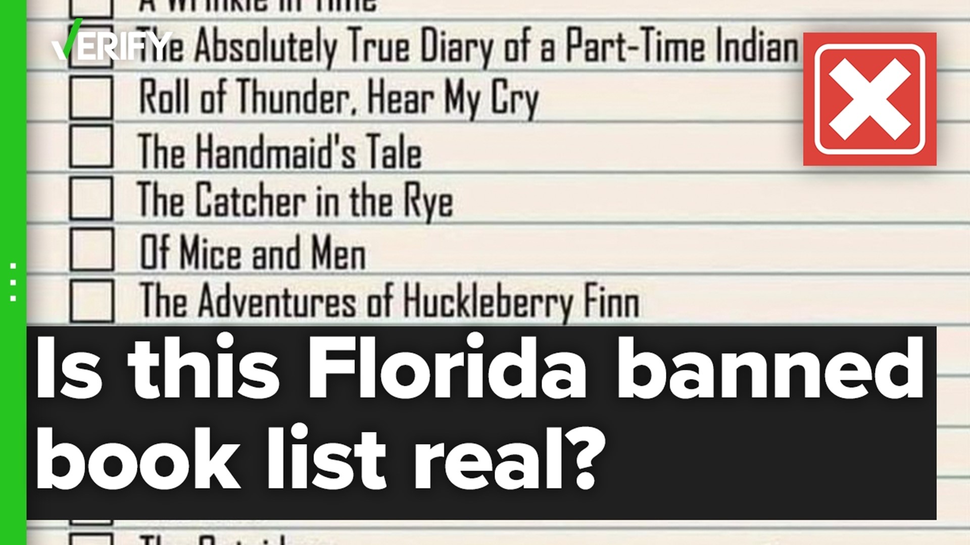 A list meme of banned books for 2022 went viral on Twitter, claiming Florida has banned a number of classic books, like To Kill a Mockingbird. It’s not real.