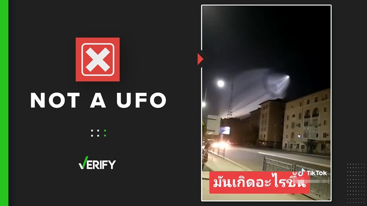 No, this viral TikTok video doesn’t show a UFO