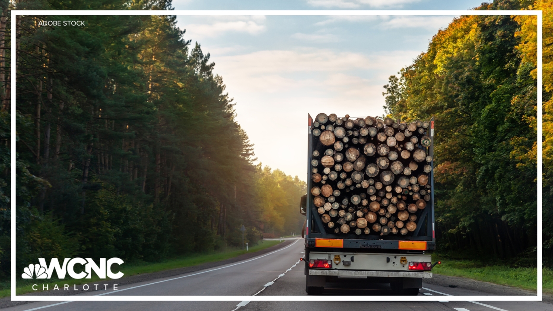 The 19-year-old was driving his motorcycle when he attempted to pass a truck carrying logs.