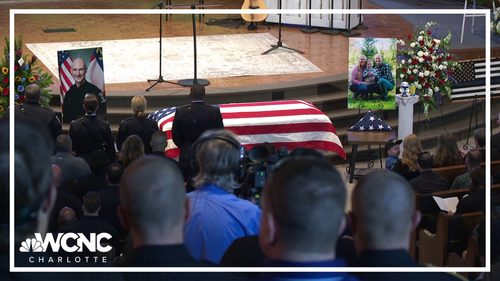 Jesse Pierre shares some of the emotional moments from Eyer's service Friday.