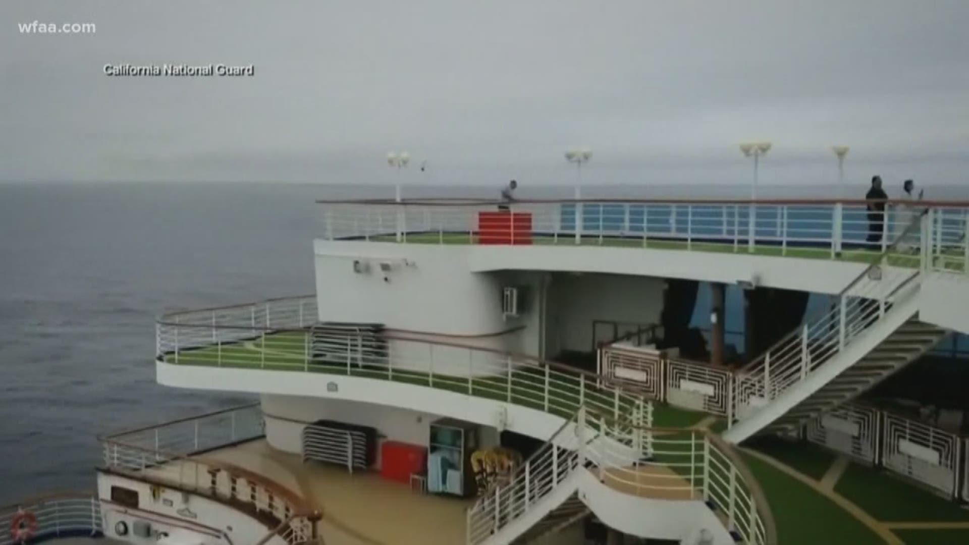 Thousands of passengers are stuck on board the ship, which was meant to be a two-week cruise between San Francisco and Hawaii, with a short stop in Mexico.