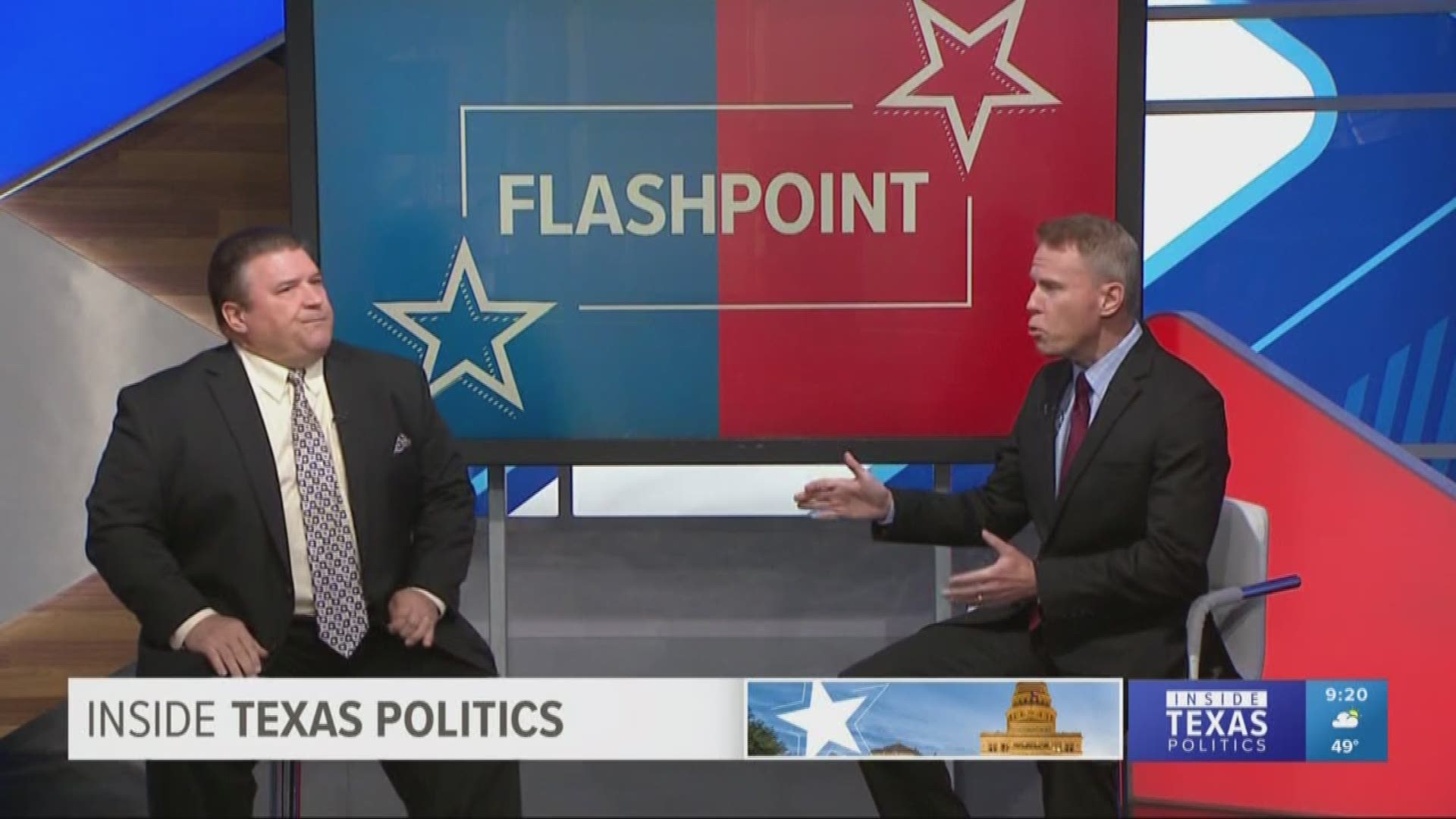 This week's Flashpoint features Wade Emmert, former chairman of the Dallas County Republican Party, and Rich Hancock, from VirtualNewsCenter.com.