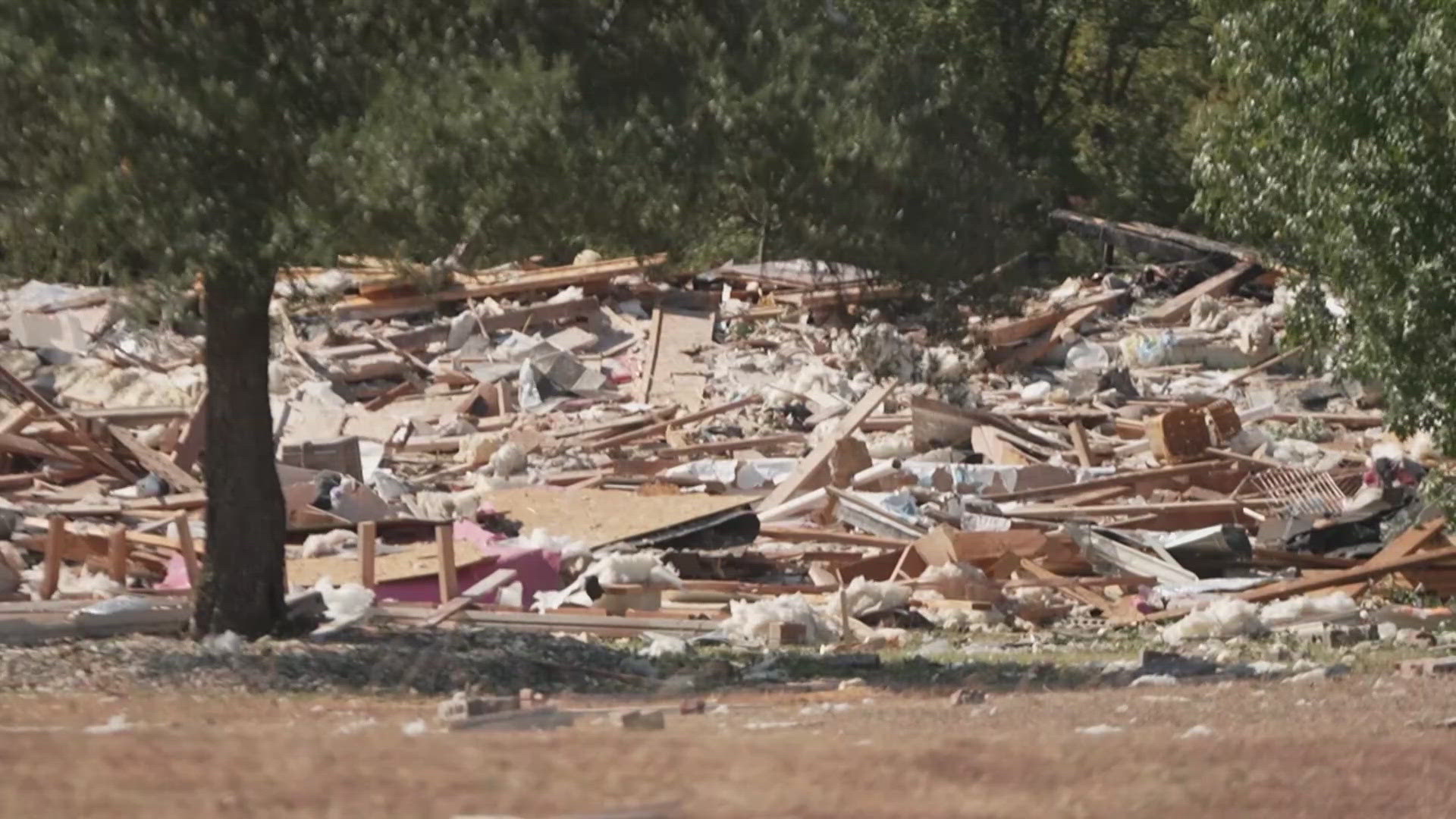 Two people, a man and a woman in their 60s, died in the explosion near Van Alstyne, officials said.