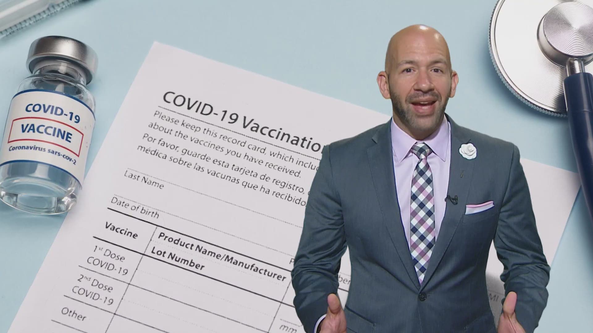 Chris Sadeghi tries to clear up the confusion about whether you should laminate your vaccine card.