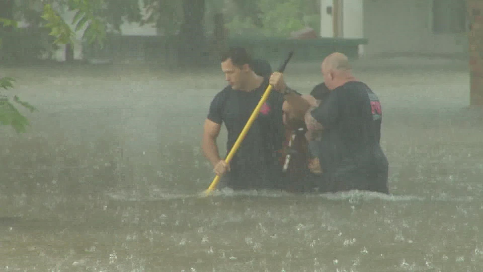 North Texas residents were shocked at Monday's rainfall, which was one for the record books.