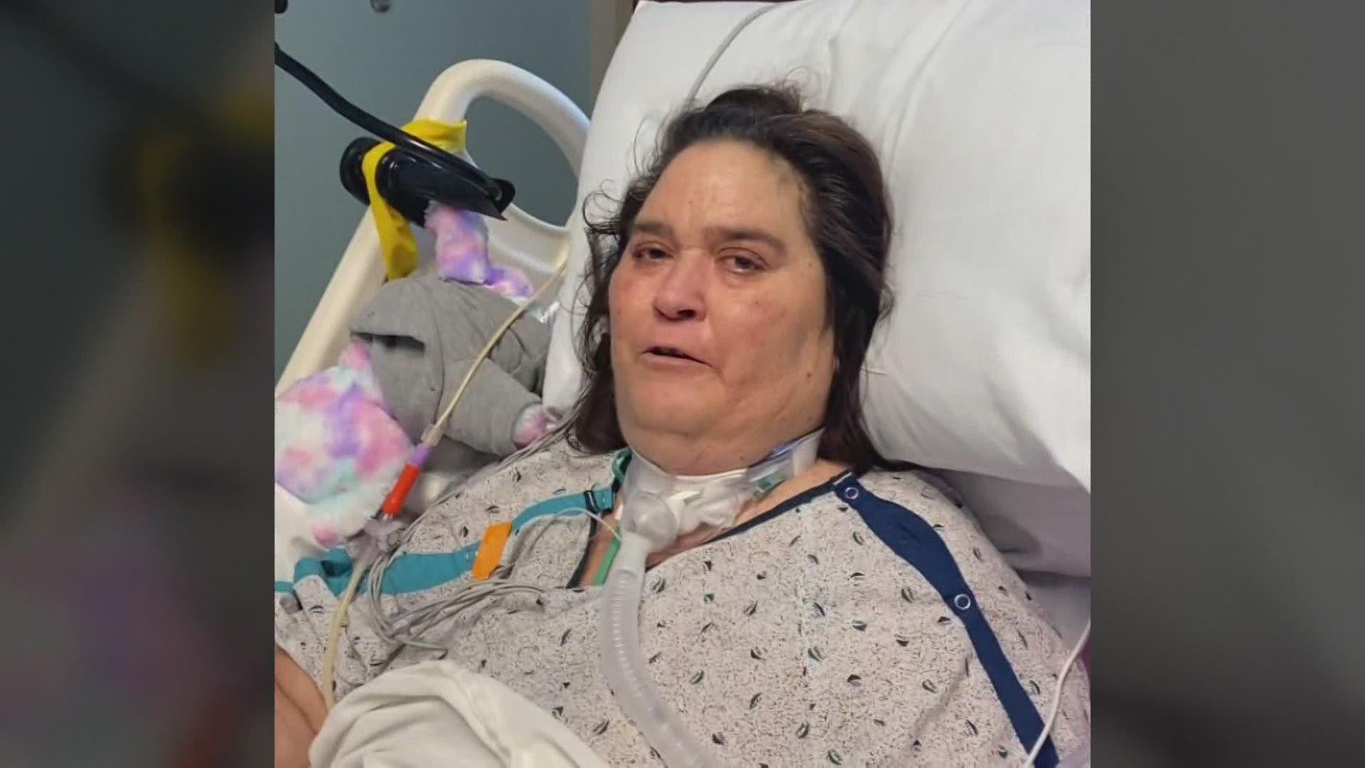 Robyne Griffin, 61, became infected with COVID-19 in early January. Her health turned a major corner recently, and she says her family's love is the reason why.