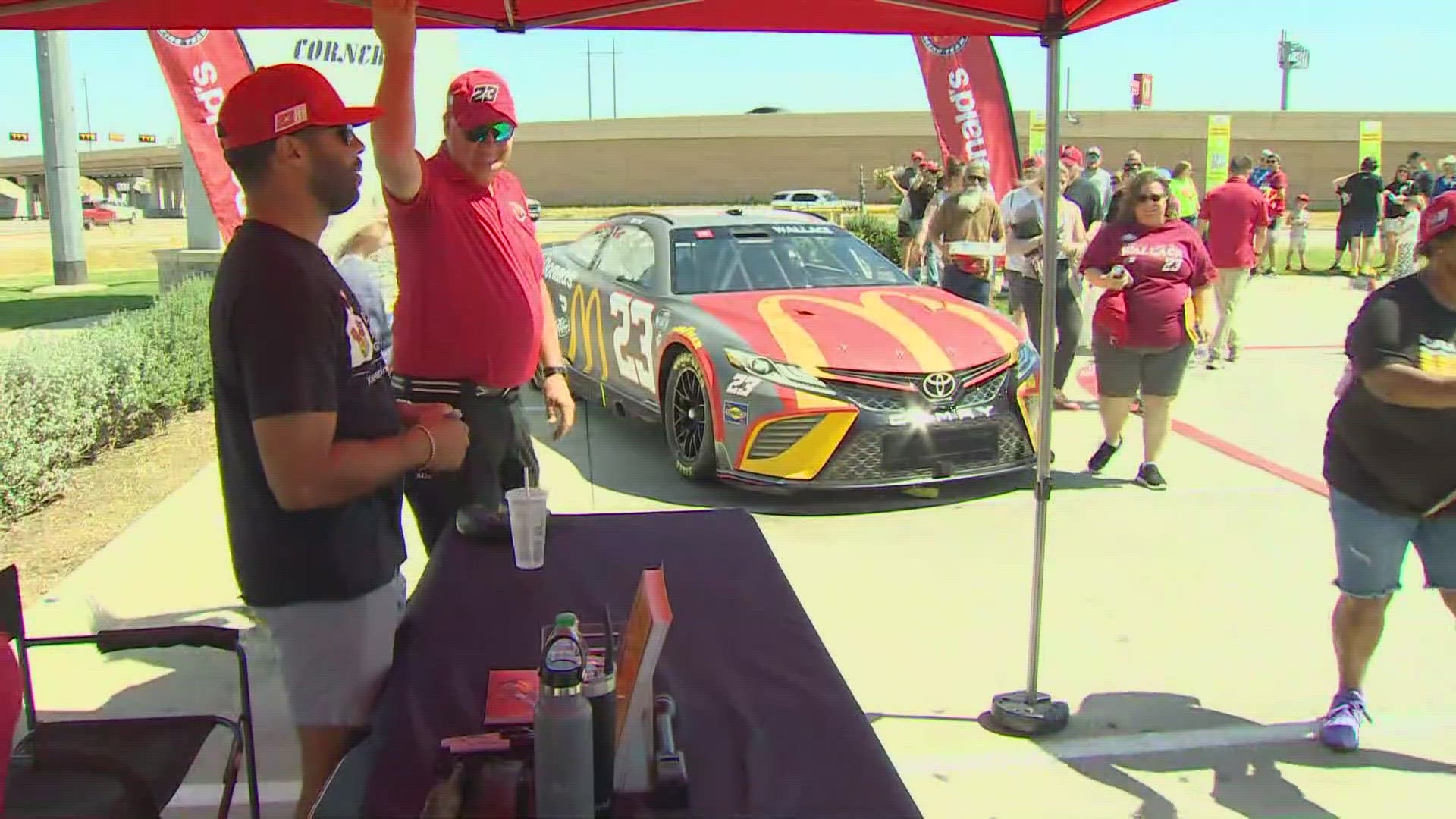 Sean Giggy took a pitstop at the fan zone at Texas Motor Speedway.