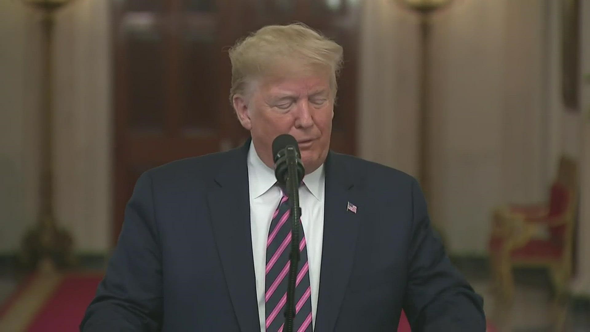President Donald Trump addressed the nation after his impeachment acquittal. He thanked individuals who helped his throughout the impeachment process.
