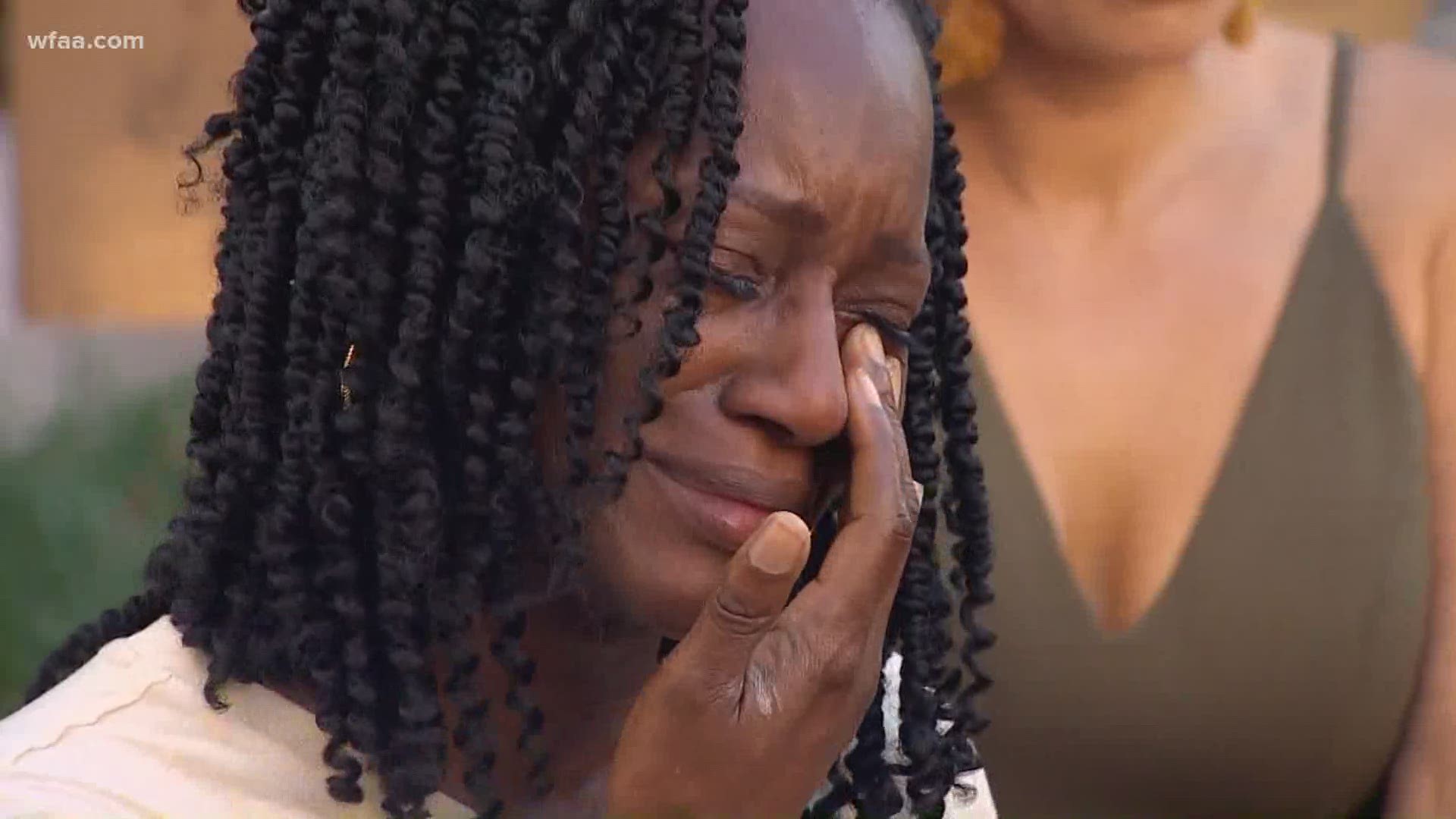 At moments, they paused to kneel -- right in front of Sundance Square chanting "I can't breathe."