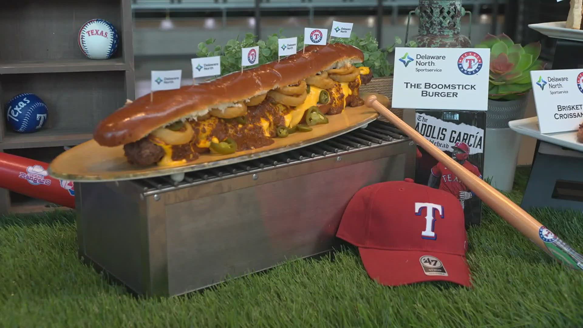 Texas Rangers new concession food The Boomstick is now a burger