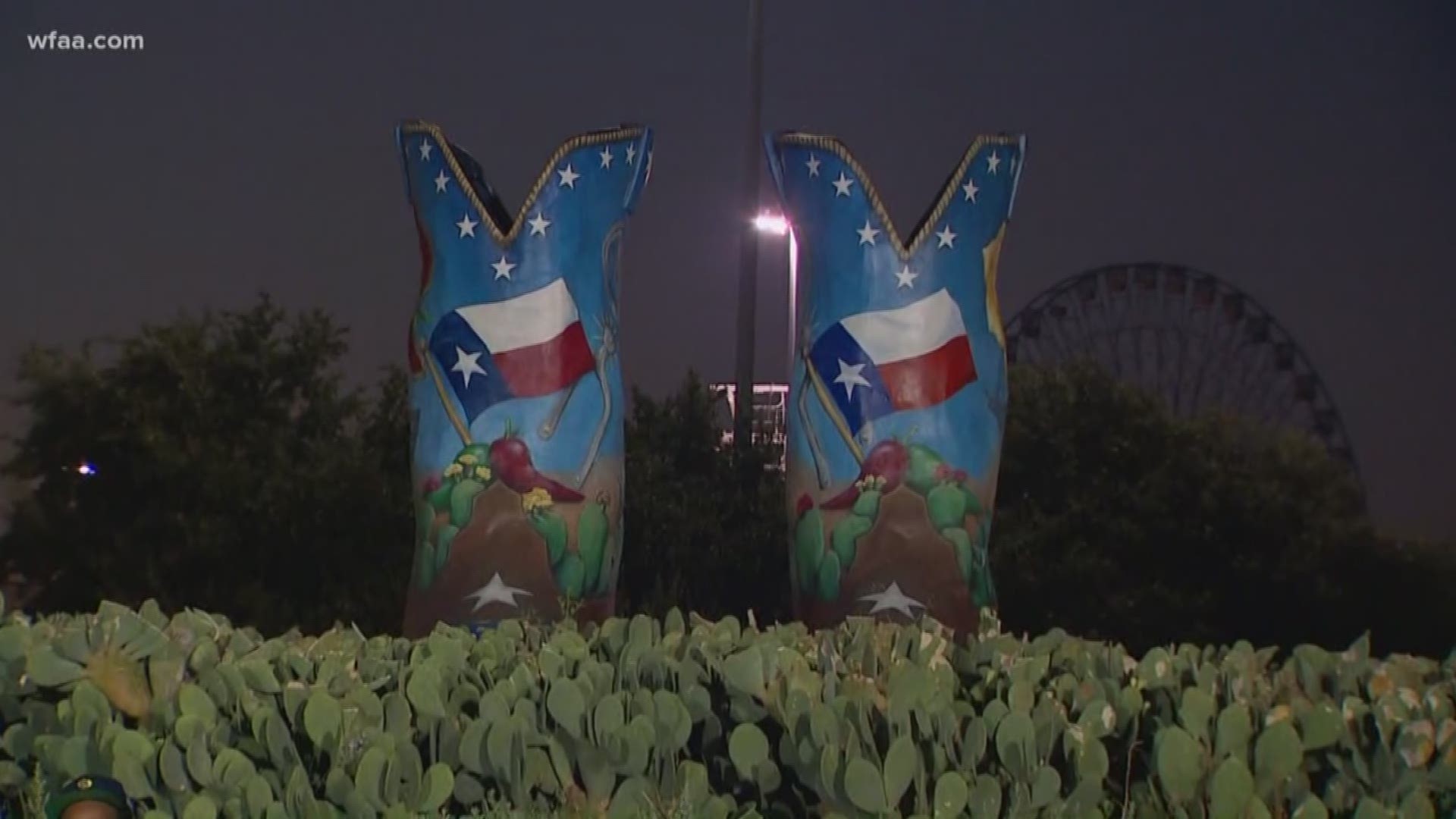 New boots for Big Tex for State Fair of Texas