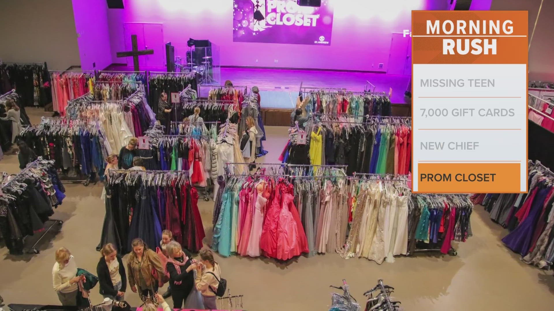 St. Andrew Methodist Church has launched its 15th annual Prom Closet, which provides free dresses, shoes, purses, jewelry and more for high school girls.