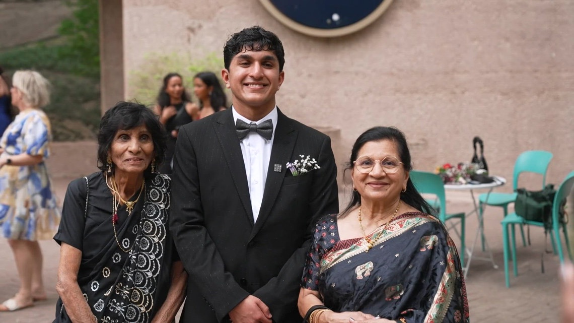 At The Westwood School, senior Reeyan Mistry breaks prom tradition by taking his grandmothers, honoring them for their pivotal role in his upbringing.