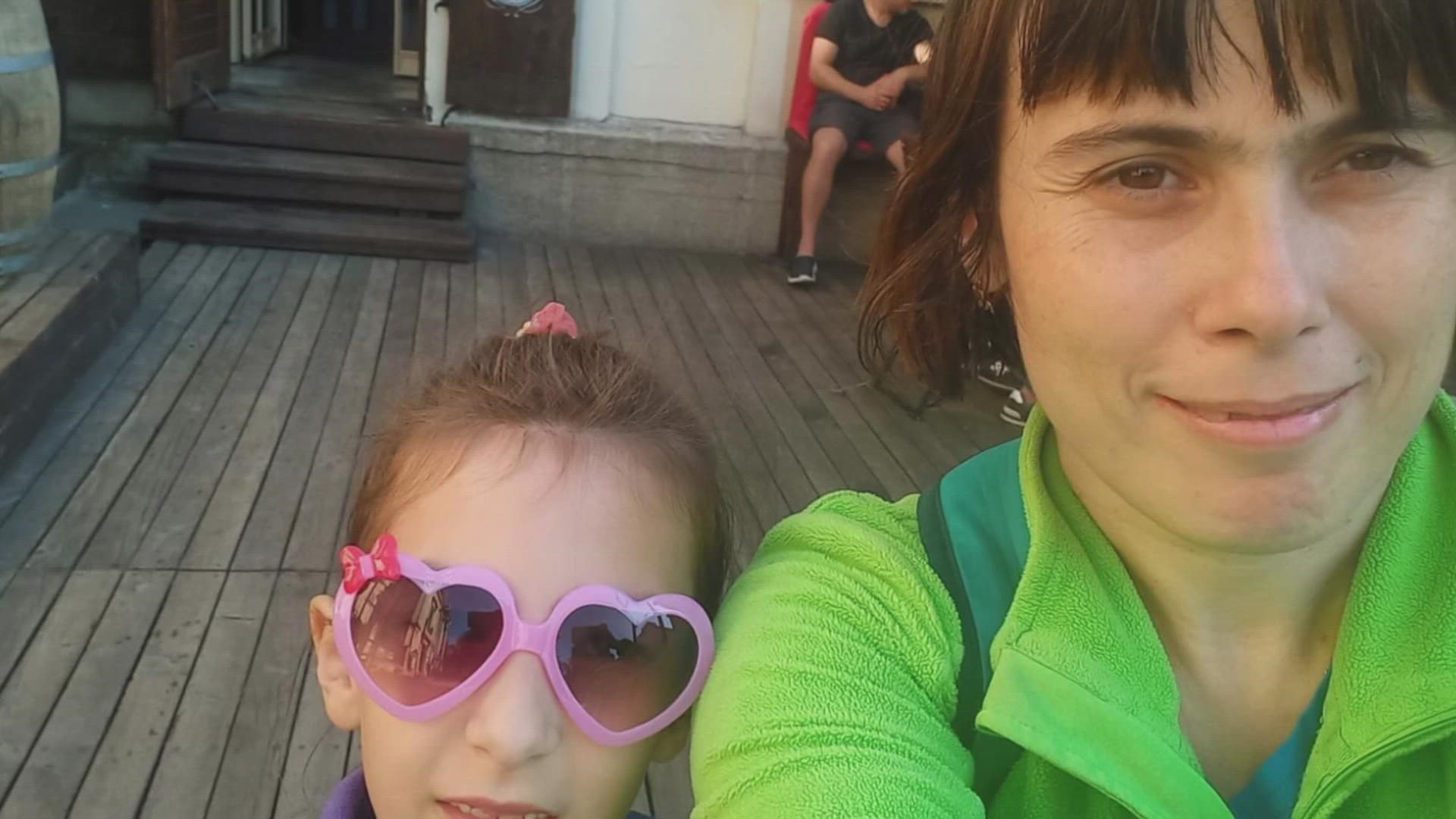 Maryna lives outside Kyiv, the capital city, along with her daughter Solomia – an 8-year-old who is already posing difficult questions.