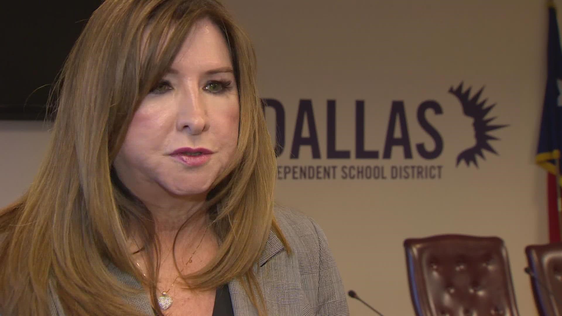Stephanie Elizalde said Dallas ISD is upgrading cameras and weapon detection systems and installing keyless entry and video doorbells.