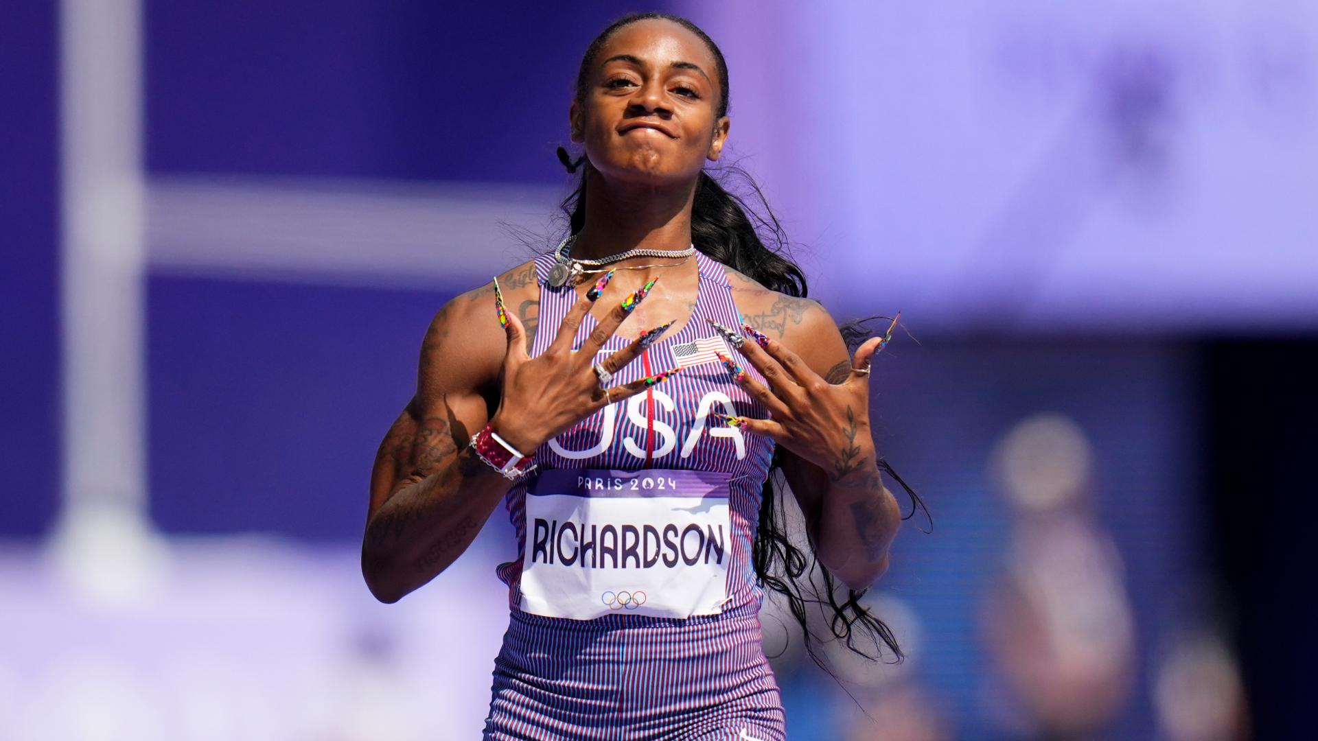 Sha'Carri Richardson Olympics track results Women's 100M updates