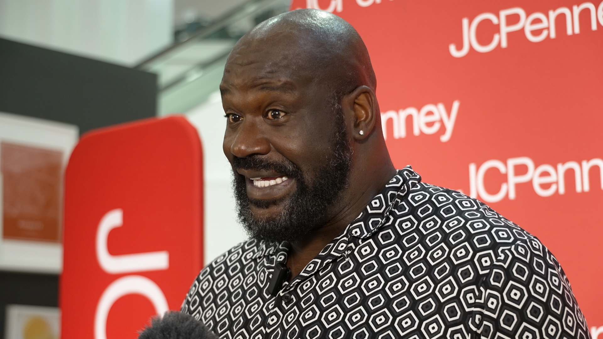 Shaquille O'Neal spoke at a JCPenney event at Town East Mall in Mesquite, Texas, on July 9, 2024.