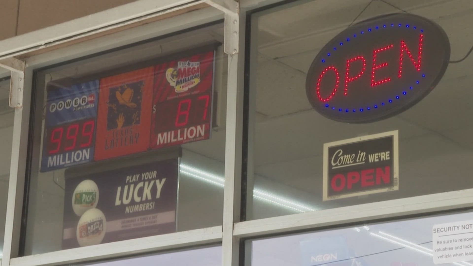 The Texas Lottery said the winning ticket was sold in Colleyville, Texas.