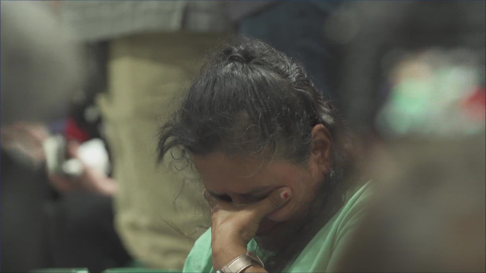 The county fairgrounds filled with survivors and community members following the elementary school shooting that left 21 people dead.