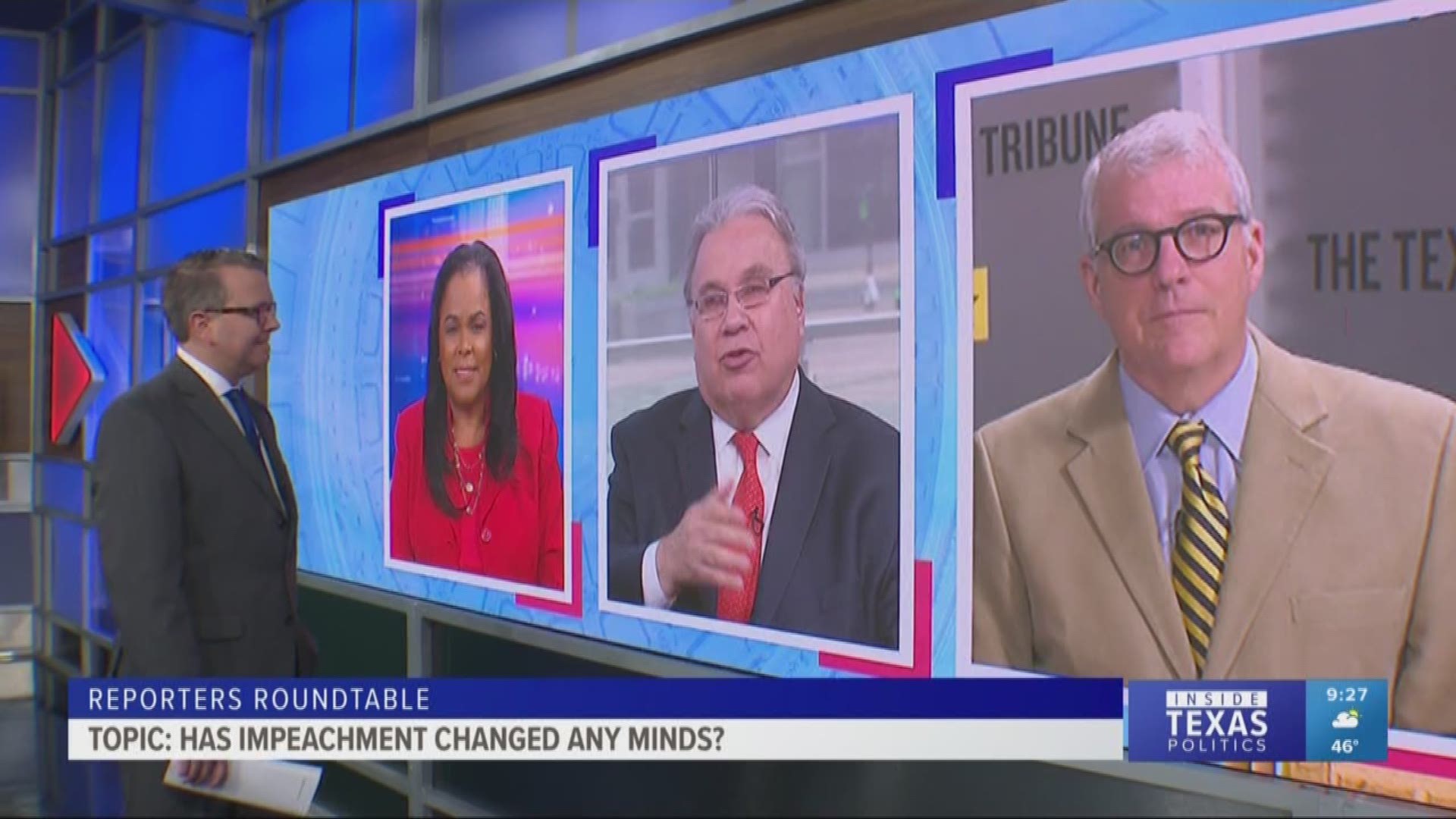 Ross Ramsey, Bud Kennedy, & Berna Dean Steptoe, WFAA's political producer, joined Jason Whitely to discuss Karl Rove being brought on to help Texas Republicans win.